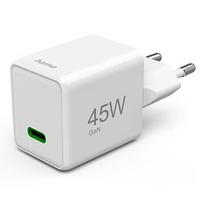 Hama ładowarka sieciowa supermini 45W GaN PD/QC 1x USB-C biała 201983