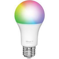 Trust E27 LED RGBCW WI-FI Smarte WiFi LED-Lampe, weiß und farbig, Fassung E27, von Ihrem Smartphone/Tablet zu steuern 71281