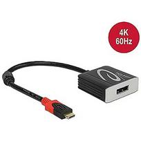 Delock Adapter USB-C =>DP (St/Bu) 15cm schw./black 63312