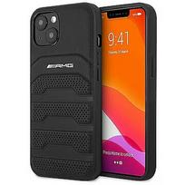 Mercedes AMG AMHCP13SGSEBK Leather Debossed Lines Back Case For Apple iPhone 13 Mini Black AMHCP13SGSEBK