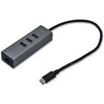 i-tec USB-C 3 port Hub, Gigabit Ethernet C31METALG3HUB
