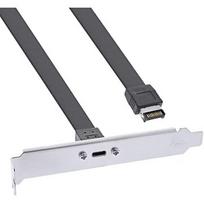 inLine Slotblende USB Typ-C zu USB 3.1 Frontpanel Key-A intern, 0,5 m 33446H