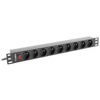 Lanberg PDU 1U 16a 9g 3mPDU-09E-0300-B PDU-09E-0300-BK