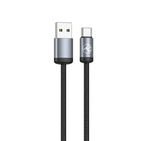 Mob.telefono kabelis Tellur Minimalist USB to Type-C Cable 3A 1m Black