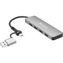 Sandberg SANDBERG USB-C/A to 4xUSB 3.0 Hub 136-63
