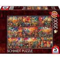 Schmidt Spiele Enjoyable time out: traveling with books and wine, puzzle (2000 pieces) 59745