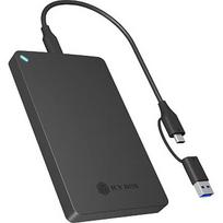 Raidsonic IB-201T-CU31 2.5" SATA HDD/SSD Enclosure (black, with USB Type-C/Type-A combo cable) 61066