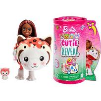 Barbieri Mattel Barbie Cutie Reveal Chelsea Costume Cuties Series - Kitty Red Panda, doll HRK28