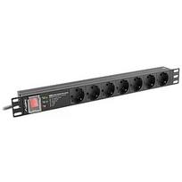 Lanberg L.zasil.rack PDU 1U 16A 2m 7 PDU-PRO-07F-0200-B PDU-PRO-07F-0200-BK