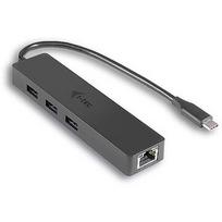 i-tec USB C Slim 3-port HUB Gigabit Ethernet USB 3.0 to RJ-45 3x USB 3.0 C31GL3SLIM