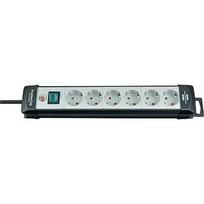 Brennenstuhl Premium-Line, 6-way power strip (black / gray, 5 meters) 1951560101