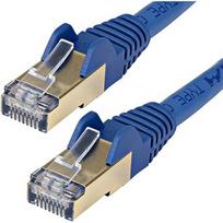 Startech 5M CAT6A ETHERNET CABLE BLUE BLUE - SHIELDED COPPER WIRE 6ASPAT5MBL
