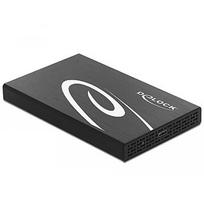 Delock external enclosure for 2.5? SATA HDD / SSD with SuperSpeed USB 10Gbps (USB 3.1 Gen 2), drive enclosure (black) 42611