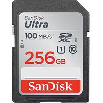 SanDisk Ultra, 256GB, SDXC, UHS-I, U1, V10 SDSDUNR-256G-GN3IN