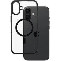 Care by PanzerGlass Case Flagship Urban Combat | Back protection | Apple | iPhone 16 Plus | Recycled plastic | Transparent/Black | MagSafe 1359