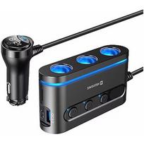 Swissten Car charger 2x USB-C PD / 1x USB-A QA 3.0 / 3x CL 20114010