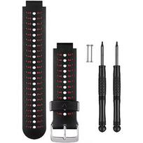 Garmin Silicone band, 23mm, Black/Red - for Forerunner 230/235/630/735XT 010-11251-90
