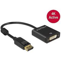Delock Adapter Displayport 1.2 male > DVI female 4K Active black 62599
