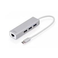 Digitus Hub 3-port USB 2.0 Type C Gigabit LAN DA-70255