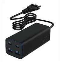Gembird Universal charger 100W GaN 2xUSB-A 2xUSB-C fast charger black TA-UC-2A2C-PD100-01-BK