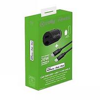 Celly CELLY CCMINILIGHT – CAR CHARGER USB-C+USB-C TO LIGHTNING CABLE 20W [PRO POWER] CCMINILIGHT