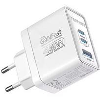 Promate PowerPort-45 GaNFast™ Wall Charger 45W / QC3.0 / PD45W POWERPORT45WH