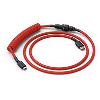 Glorious Pc Gaming Race Coiled Cable Crimson Red, USB-C auf USB-A Spiralkabel - 1,37m, rot/schwarz divi kopa GLO-CBL-COIL-RED