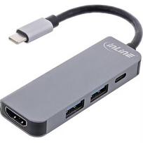 inLine Multifunktions-Hub USB 3.2, 1x USB-C, 2x USB-A, HDMI, 33271H