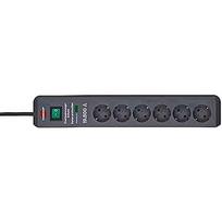 Brennenstuhl Secure-Tec Power Strip 6-way with overvoltage protection, 2m, Gray 1159540366