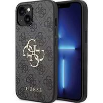 Guess PU Leather 4G Metal Logo Case for Apple iPhone 15 GUHCP15S4GMGGR