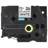 Brother TZE-SL261 SELF LAMINATING TAPE 36MM 8M WHITE/BLACK TZESL261