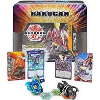 Spin Master Spin Master Bakugan Baku-Tin Toy Figure (Premium Storage Box with Exclusive Darkus Sectanoid Bakugan and Additional Mystery Bakugan) 6062756