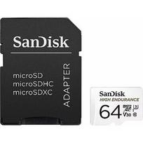 SanDisk High Endurance, microSDXC, 64GB, UHS-1, U3, V30 +Adapter SDSQQNR-064G-GN6IA