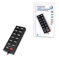 Logilink UA0126 USB Hub 13-Port USB2.0 with power adapter 3.5A, UA0126