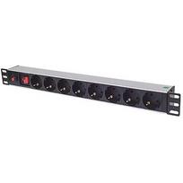 Intellinet Power strip rack 19'' 1U 250V/16A 8x Schuko 3m On/Off switch 713986