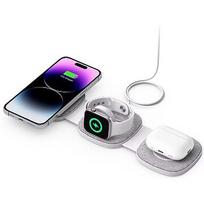 Tech-Protect wireless charger A32 3in1 Magnetic MagSafe QI15W, grey 5906302308255