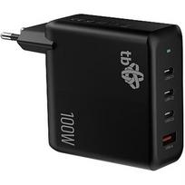 TB 3x USB C + USB A Power Delivery Wall Charger Black, GaN 100W AZTBXULUSB100WB