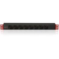 Techly 107746 Listwa zasilająca PDU Rack 19" 1U, 8x Schuko, 250V/16A, kabel C14 2m pod UPS 107746