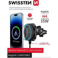 Swissten Magstick Car Holder With Wireless Charger 15W / 7,5W 65010611