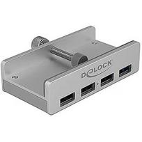 Delock External USB 3.0 4 port hub with locking screw, USB hub 64046