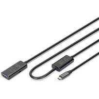 Digitus Active USB-C 3.2 Gen1 to USB-A Gen1 5G Extension Cable, 10m DA-73111