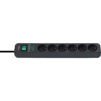 Brennenstuhl Eco-Line extension lead with surge protection 6-way, 5m, Gray 1159710515