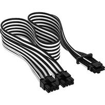 Corsair Premium Individually Sleeved 12+4pin PCIe Gen 5 12V-2x6 600W cable, Type-4, White/Black CP-8920333