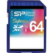 Silicon Power memory card SDXC 64GB Superior UHS-I U3 SP064GBSDXCU3V10