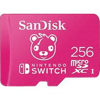 SanDisk For Nintendo Switch, Fortnite Edition, microSDXC, 256GB, UHS-I, U3, Class 10 SDSQXAO-256G-GN6ZG