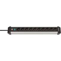 Brennenstuhl Premium-Alu-Line Power Strip 10-way, 3m, Black/Silver 1391030000