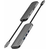 Swissten USB-C Hub 6in1 with 3X USB 3.0 / 1X USB-C Power Delivery / 1X microSD / 1X SD / Aluminum body SW-USBC-6IN1