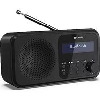 Sharp DR-P420(BK) Tokyo Portable Digital Radio, FM/DAB/DAB+, Bluetooth 5.0, USB or Battery Powered, Midnight Black DR-P420(BK)