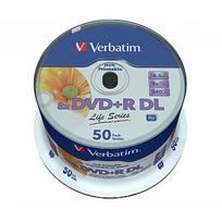Verbatim DVD+R DL Verbatim [ spindle 50 | 8,5GB | 8x | WIDE PRINTABLE SURFACE 97693
