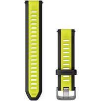 Garmin Silicone band, Black/Yellow - for Forerunner 165/245/55/645, Venu&Venu2, Venu Sq&Venu Sq2, Vivoactive 3/5, Vivomove 3/HR/Luxe/Sport/Style/Trend 010-11251-AL